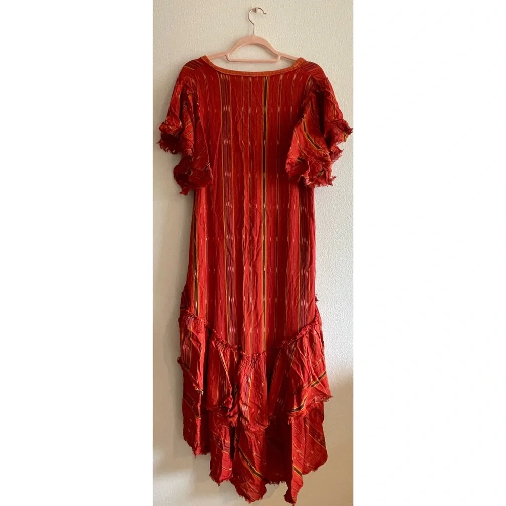 Free People Better Days Red Combo Maxi Dress NWT SZ XS - Picture 9 of 13